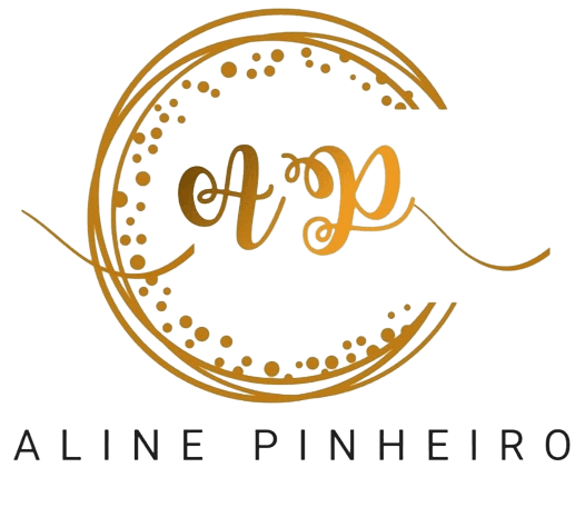 Logo loja representante Aline Pinheiro Moda & Cosméticos